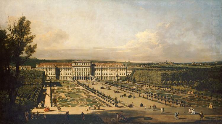 Bernardo Bellotto Kaiserliches Lustschloss Schonbrunn, Gartenfassade. china oil painting image